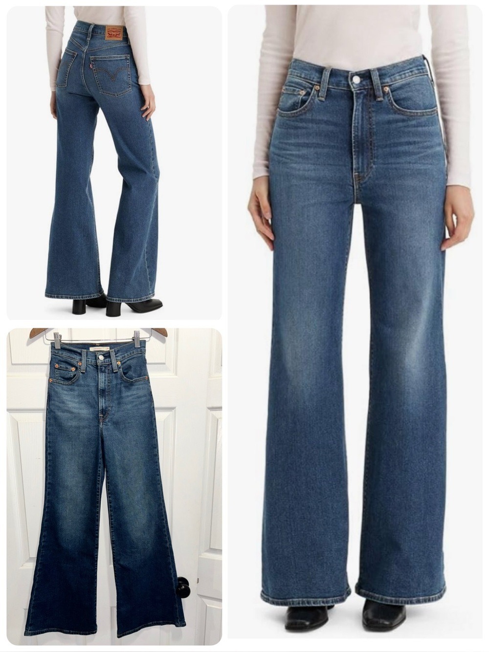 Levi's Women's Ribcage Bell Bottom Jeans High Rise Size 24